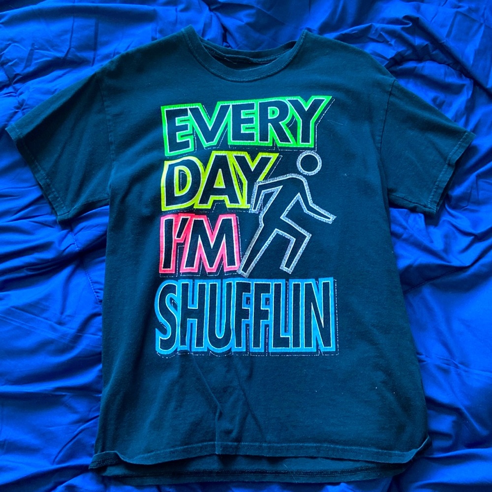 Unknown Brand | “Every Day I’m Shufflin” | Black T-Shirt